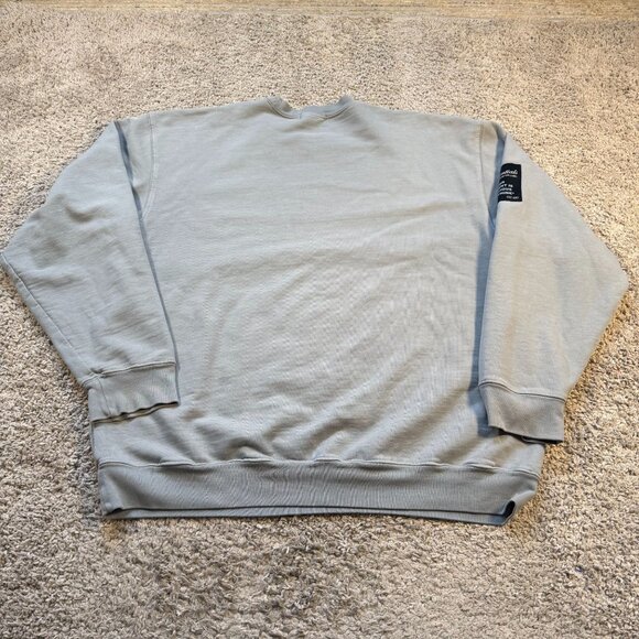 Mayfair The Label Oversized Crewneck One Size Womens Light Blue MF Logo - Picture 7 of 8